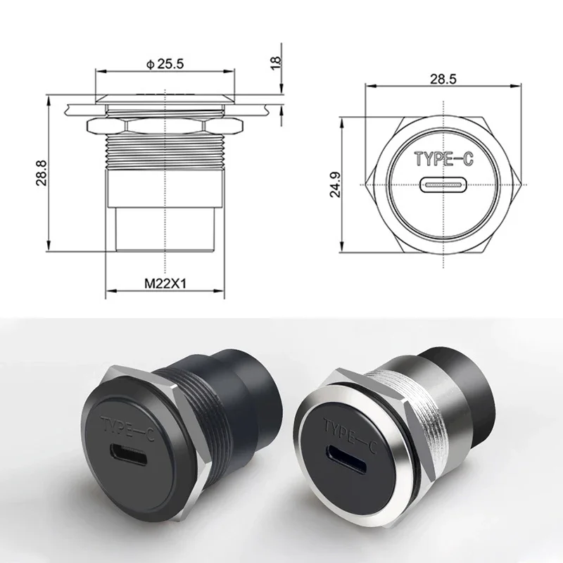 TYPE-C Circular Module Adapter – обзор и цена Transmission Jack Adapter