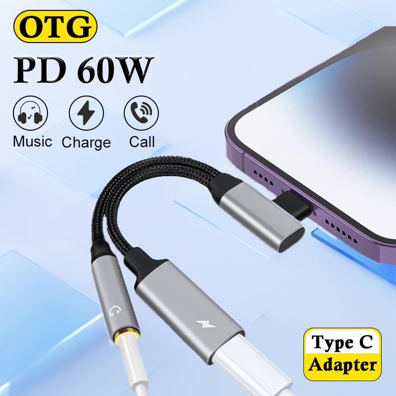 OTG 2 in 1 Elbow Usb Type C to – обзор и цена Transmission Jack Adapter
