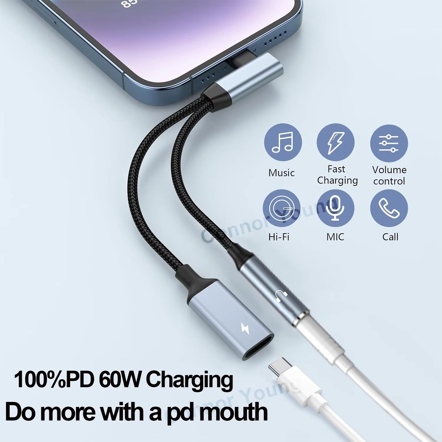 OTG 2 in 1 Elbow Usb Type C to – обзор и цена Transmission Jack Adapter