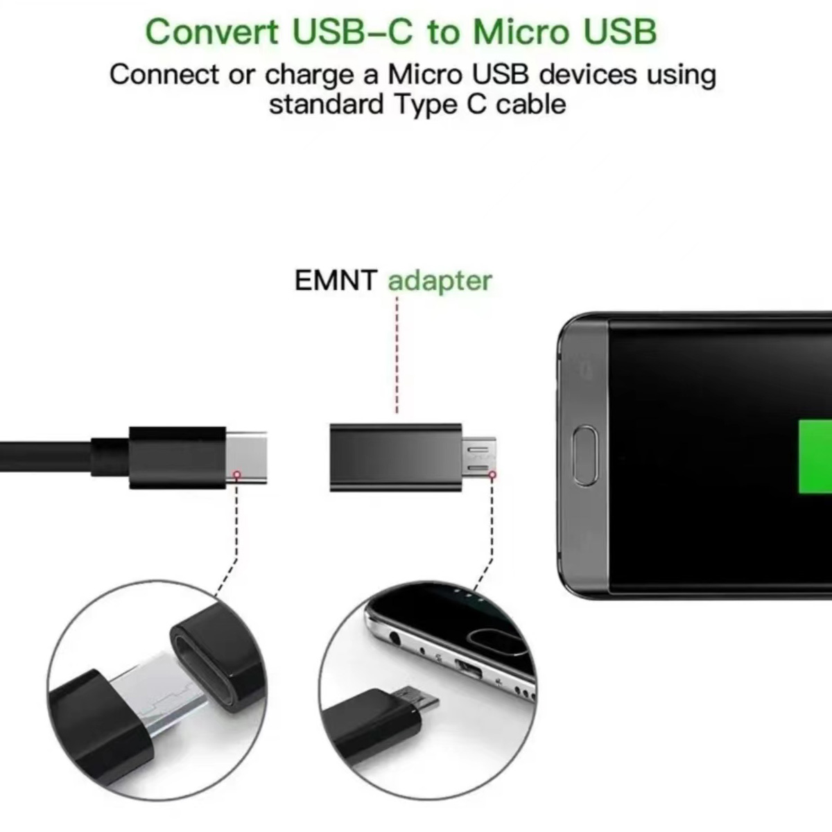 USB Type C Female to Micro USB – обзор и цена Transmission Jack Adapter